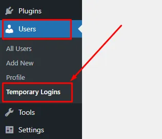 Temporary Login